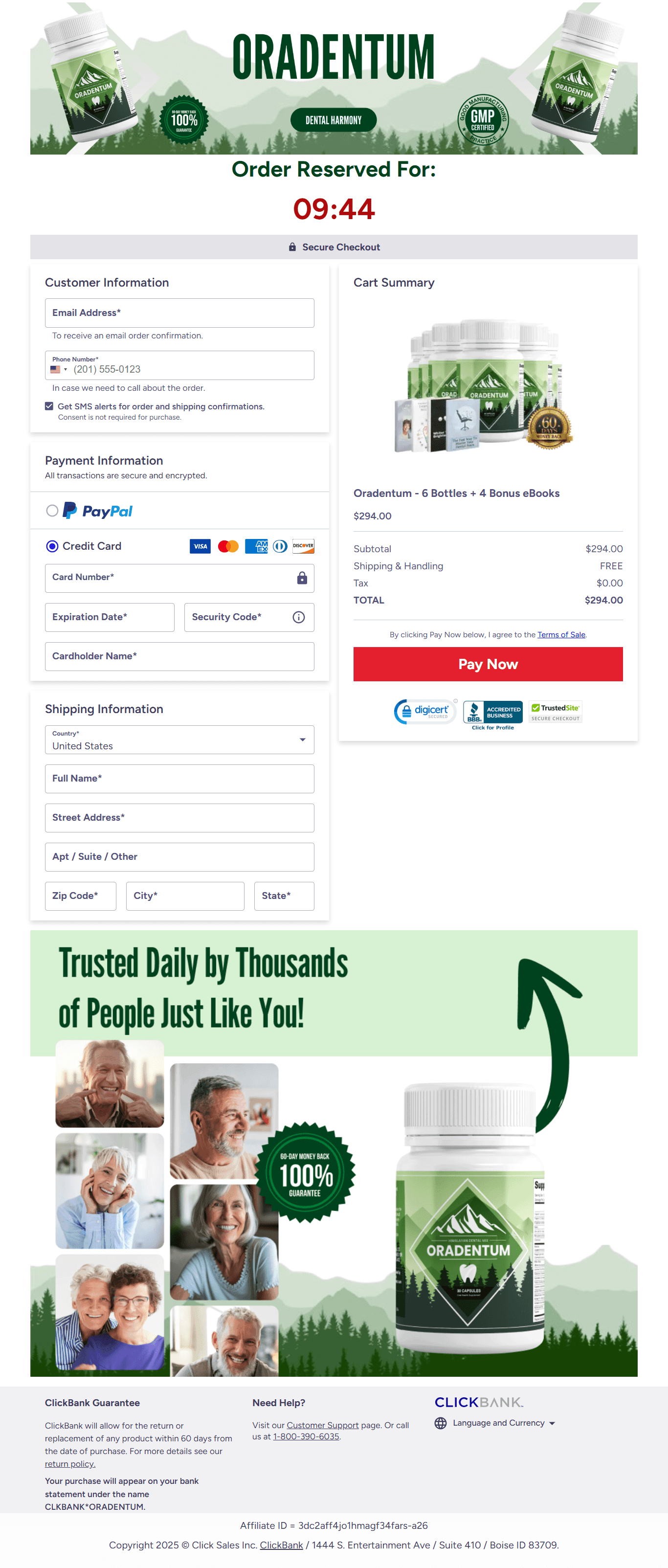 ORADENTUM-Secure-Checkout